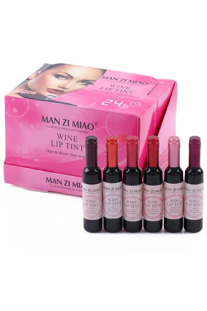 Sip &Stain: Wine Lip Tint – 24-Hour Plush Color (6 Shades)
