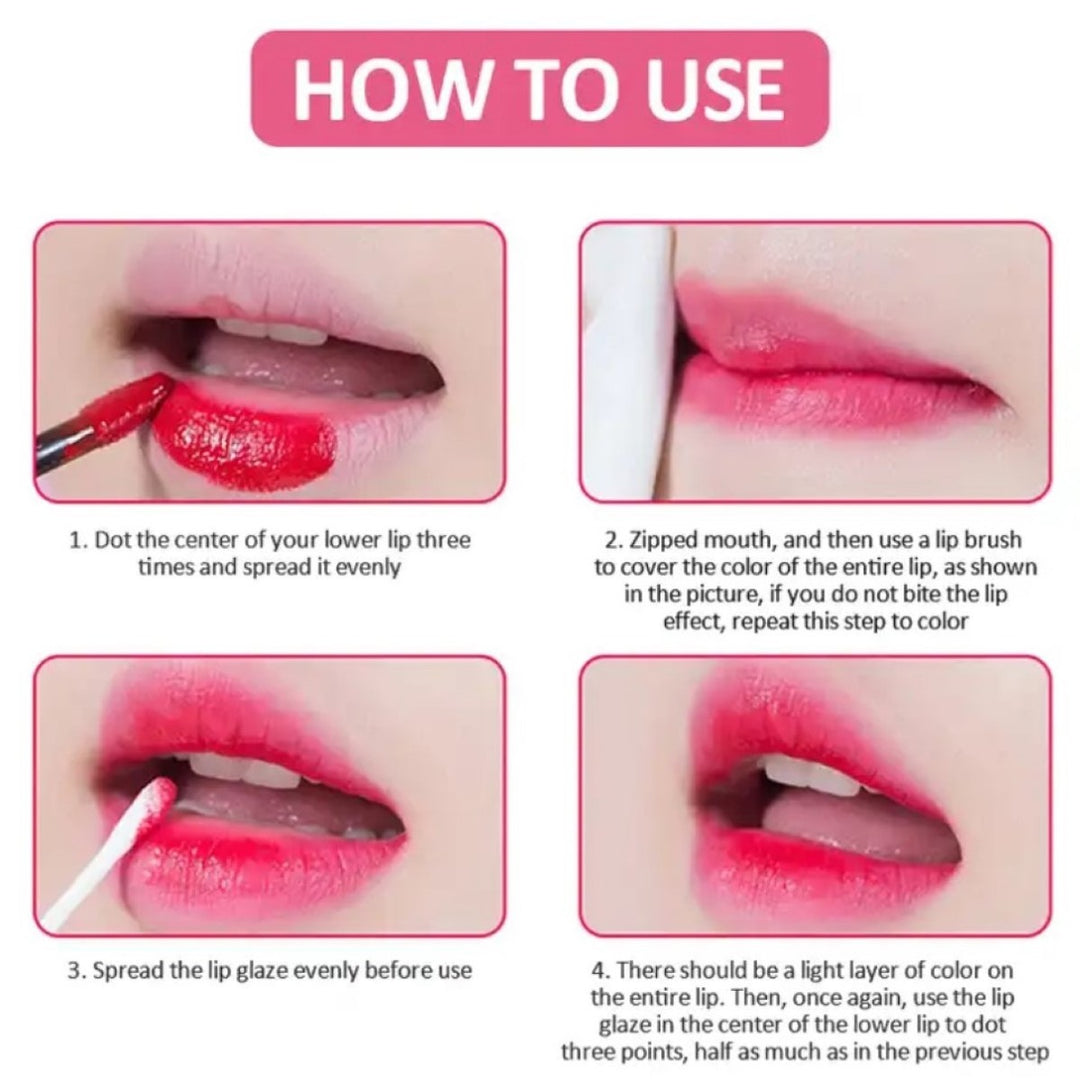 Sip &Stain: Wine Lip Tint – 24-Hour Plush Color (6 Shades)