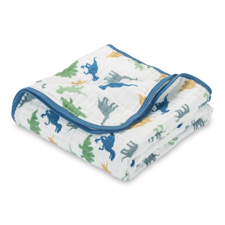Rawr-Some Baby Toddler Muslin Dinosaur Quilt