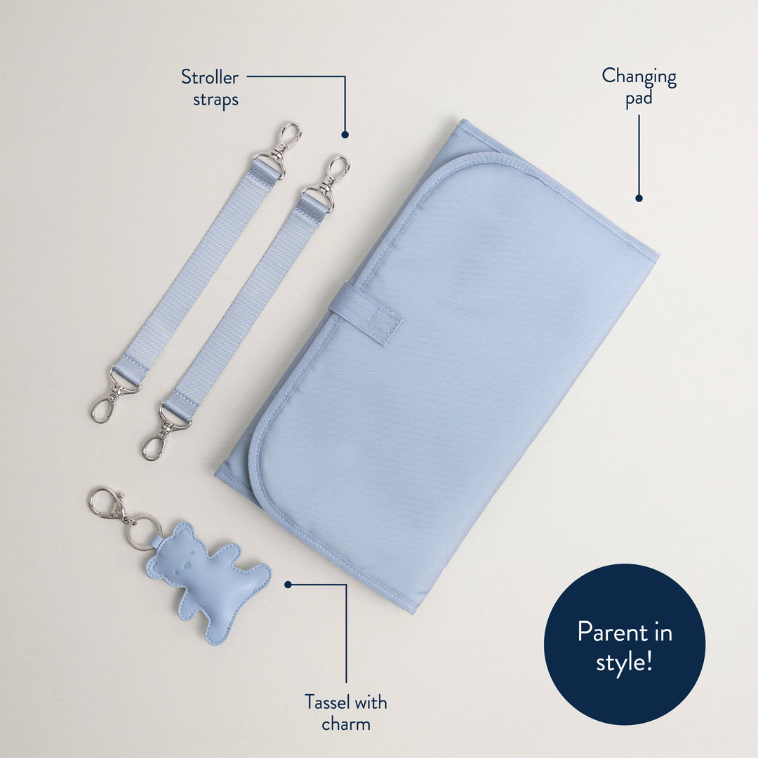 Itzy Ritzy - *NEW* Teddy Blue Boss Plus™ Backpack Diaper Bag