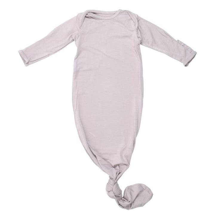 Bamboo Harbor Mist Taupe Knotted Gown: Gown & Hat