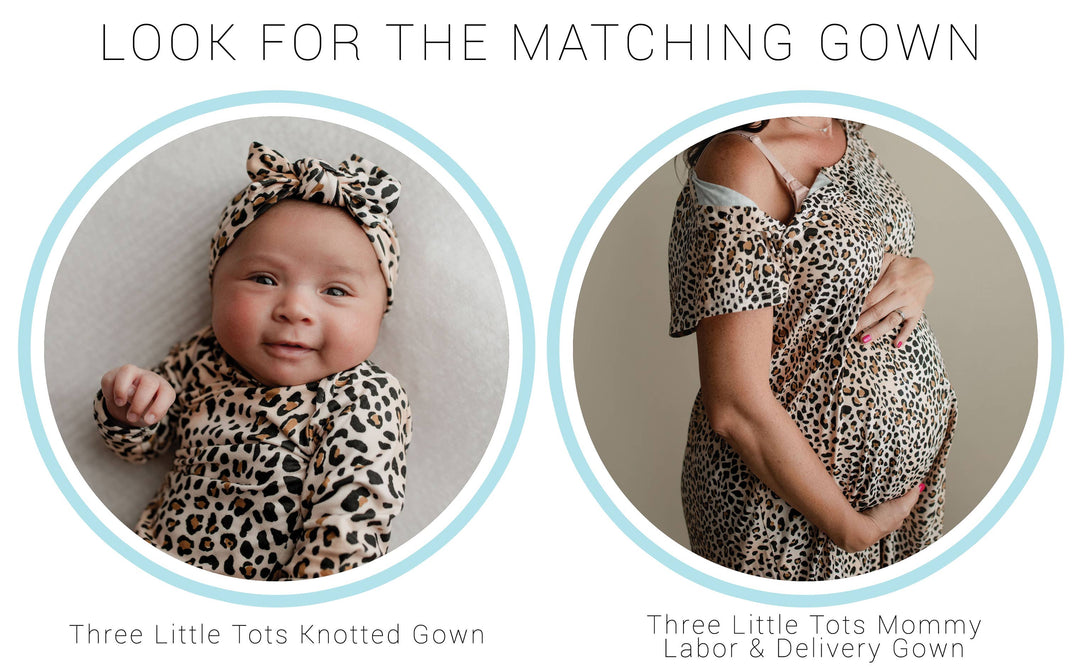 Bamboo - Leopard Print Knotted Gown
