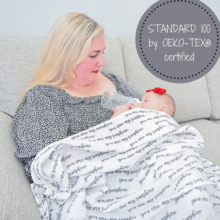 You Are My Sunshine Muslin Swaddle Baby Blanket