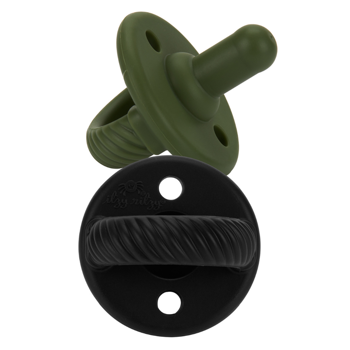 Itzy Ritzy Sweetie Soother™ Pacifier Sets (2-pack): Toast + Buttercream Braids