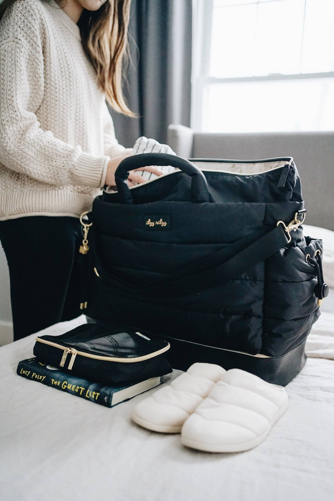 Itzy Ritzy - Dream Weekender™ Midnight Black Diaper Bag