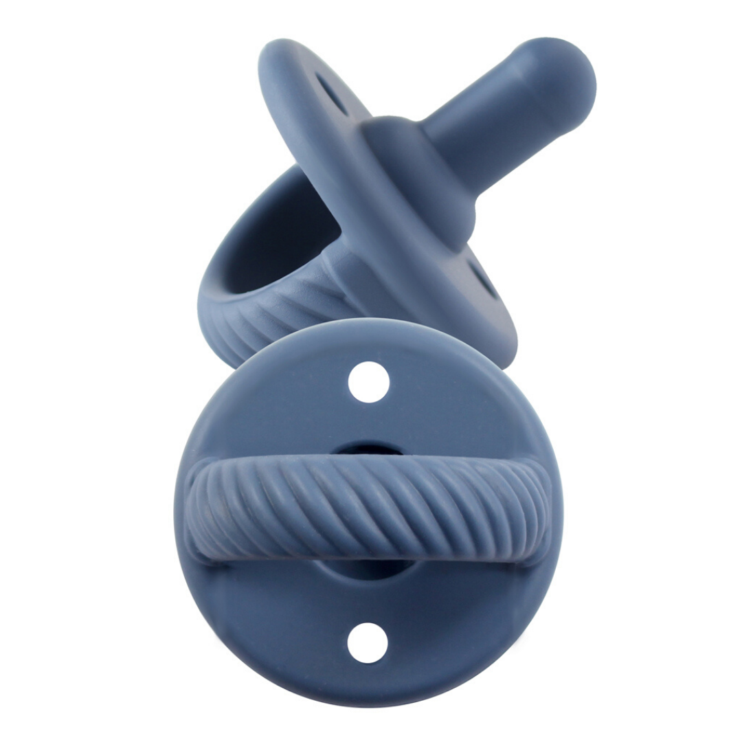 Itzy Ritzy Sweetie Soother™ Pacifier Sets (2-pack): Toast + Buttercream Braids