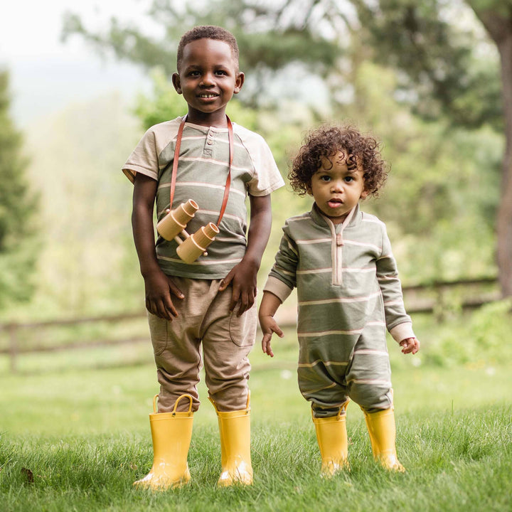 Burt's Bees Baby - Holland Stripe Infant Jumpsuit