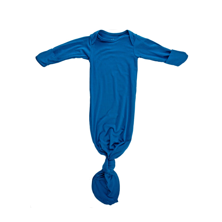 Bamboo - Peacock Blue Knotted Gown