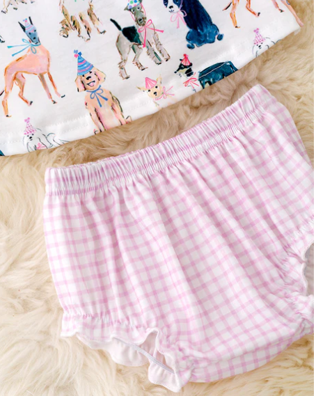 2 Piece Party Dogs Infant Girl's Outfit