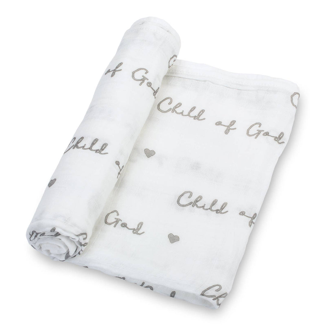 Child of God Muslin Swaddle Baby Blanket