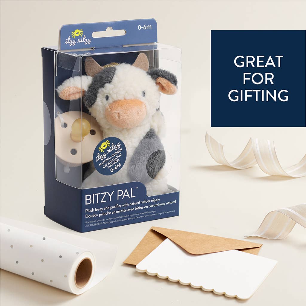 Itzy Ritzy - *NEW OPTIONS* Bitzy Pal Natural Rubber Pacifier & Plush: Bunny