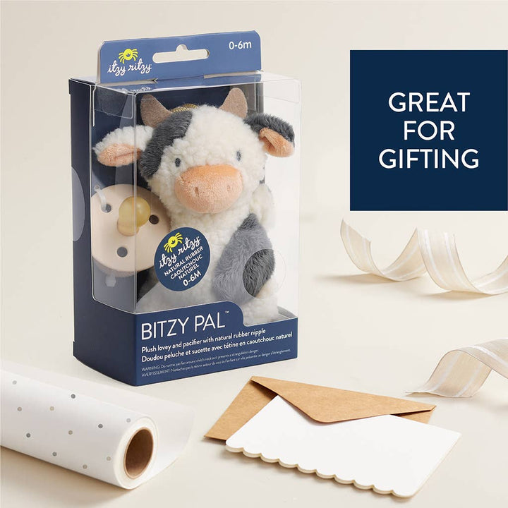 Itzy Ritzy - *NEW OPTIONS* Bitzy Pal Natural Rubber Pacifier & Plush: Bunny
