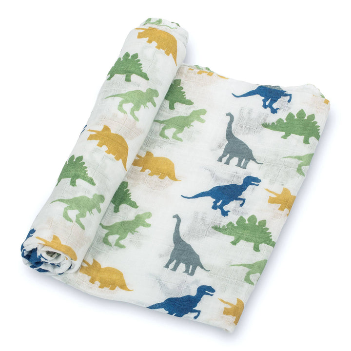 Rawr-Some Baby Muslin Cotton Dinosaur Blanket