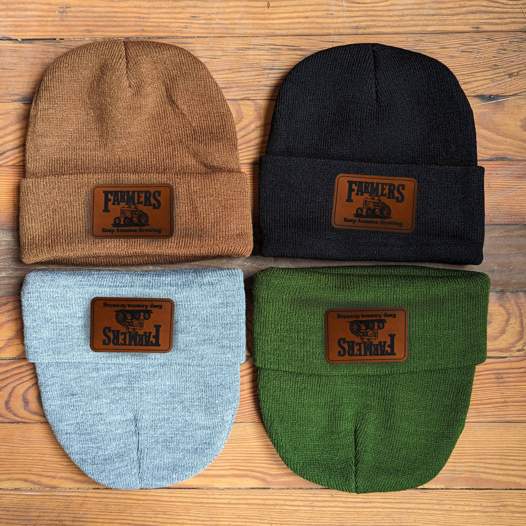 Tractor "Farmers Keep America Going" Beanie for Kids