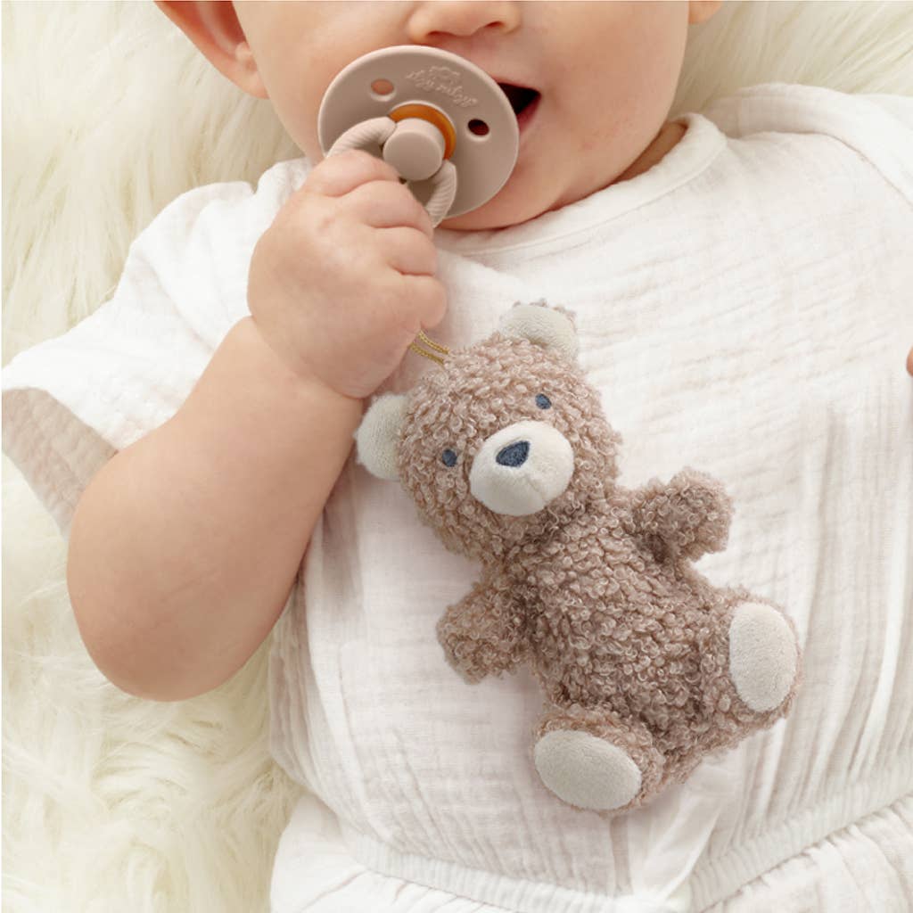 Itzy Ritzy - *NEW OPTIONS* Bitzy Pal Natural Rubber Pacifier & Plush: Bunny