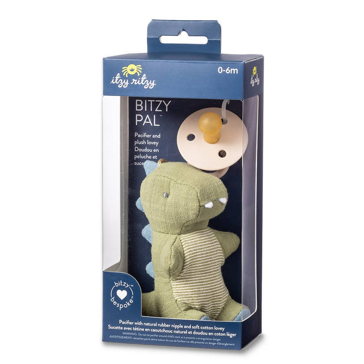 Itzy Ritzy - *NEW OPTIONS* Bitzy Pal Natural Rubber Pacifier & Plush: Bunny