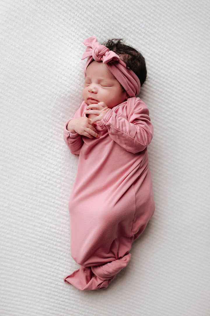 Bamboo Rose Petal PInk Knotted Gown