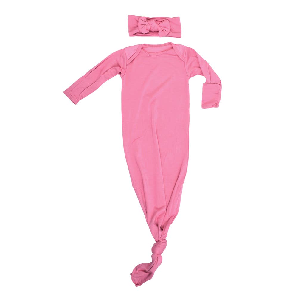 Bamboo Rose Petal PInk Knotted Gown