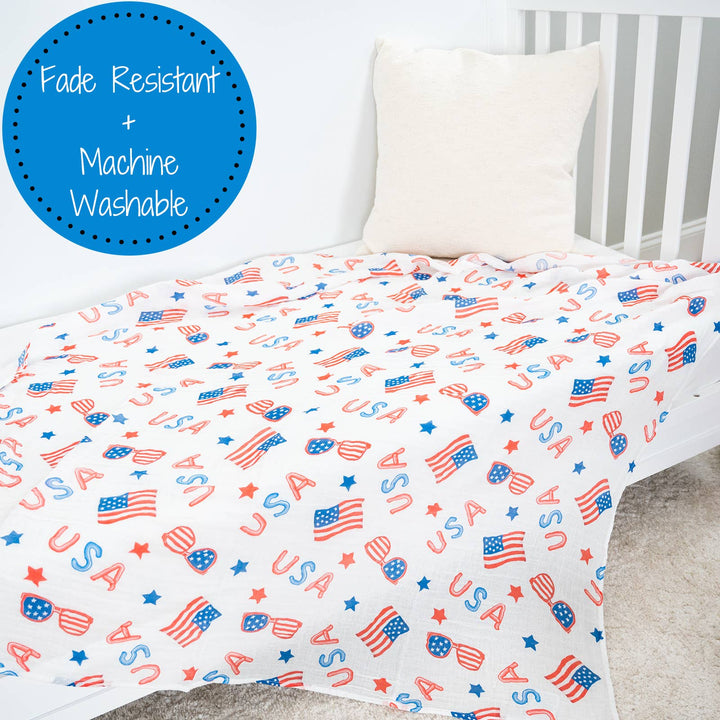 USA Muslin Swaddle Baby Blanket
