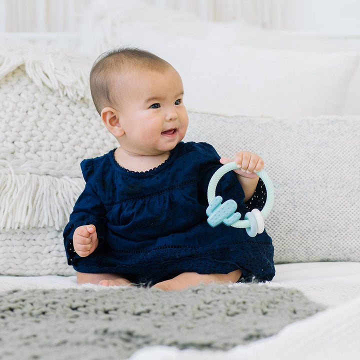 Itzy Ritzy - *NEW OPTION* Ritzy Rattle™ Silicone Teether Rattles: Rainbow