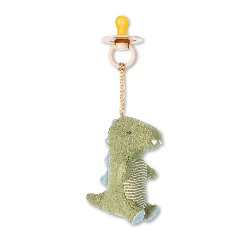Itzy Ritzy - *NEW OPTIONS* Bitzy Pal Natural Rubber Pacifier & Plush: Bunny