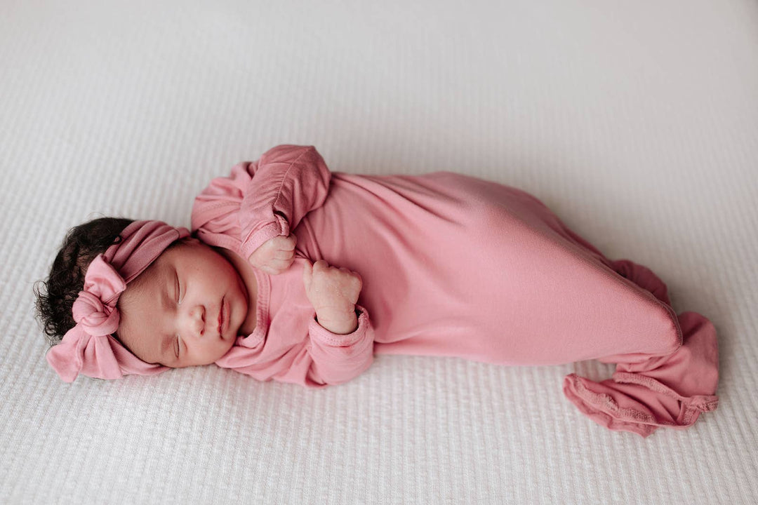 Bamboo Rose Petal PInk Knotted Gown