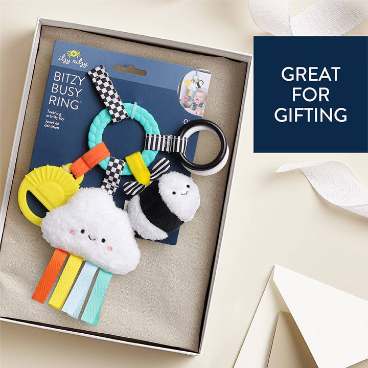 Itzy Ritzy - Bitzy Busy Ring™ Teething Activity Toy: Bunny