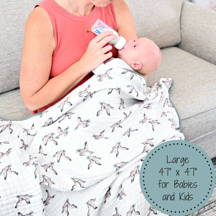 Quackin'up Baby Toddler Muslin Quilt