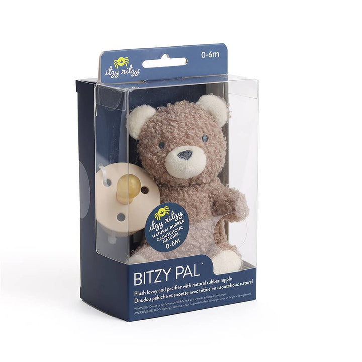 Itzy Ritzy - *NEW OPTIONS* Bitzy Pal Natural Rubber Pacifier & Plush: Bunny