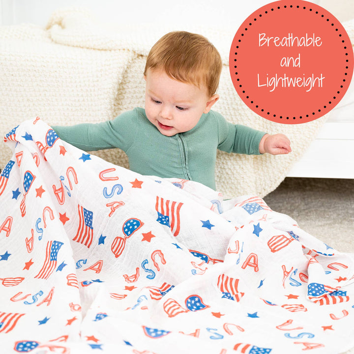 USA Muslin Swaddle Baby Blanket