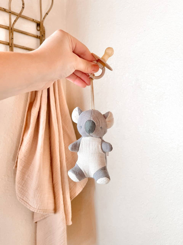 Itzy Ritzy - *NEW OPTIONS* Bitzy Pal Natural Rubber Pacifier & Plush: Bunny