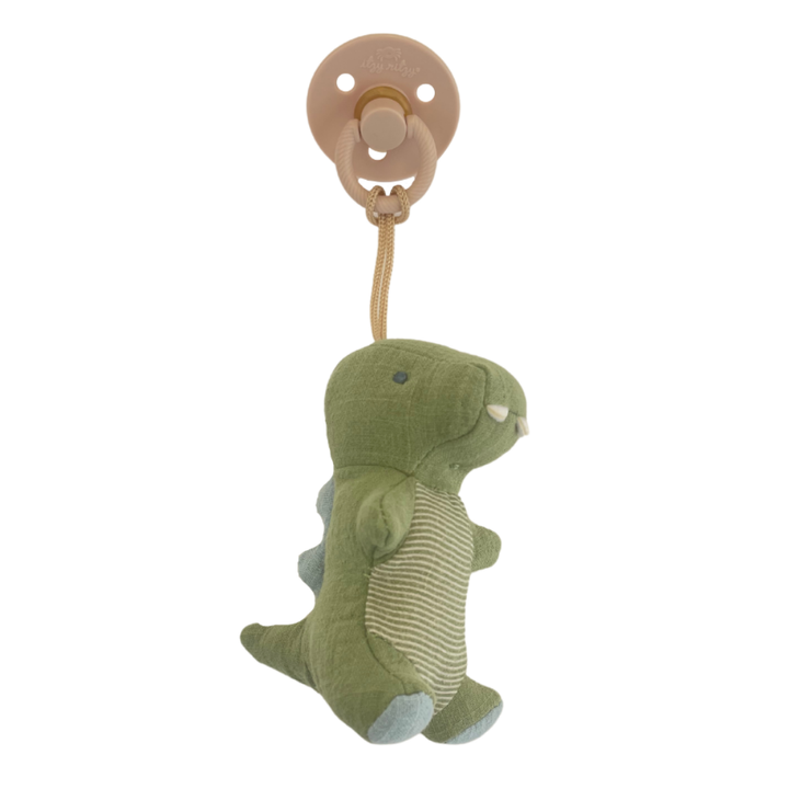 Itzy Ritzy - *NEW OPTIONS* Bitzy Pal Natural Rubber Pacifier & Plush: Bunny