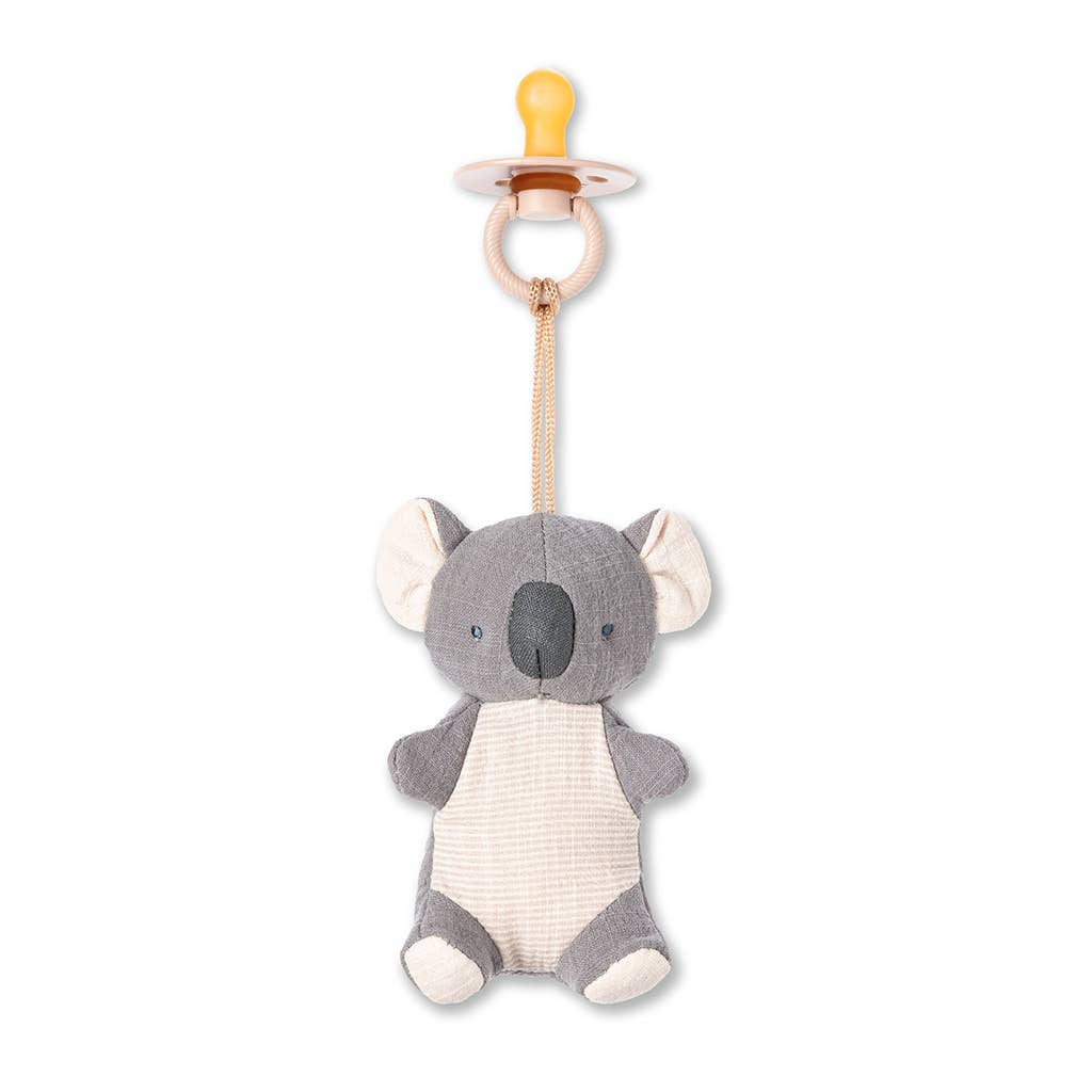 Itzy Ritzy - *NEW OPTIONS* Bitzy Pal Natural Rubber Pacifier & Plush: Bunny