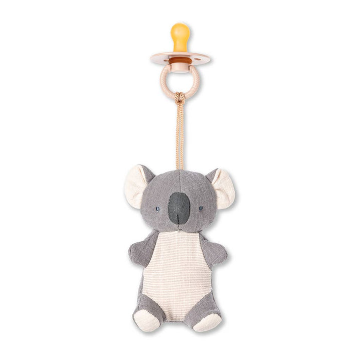 Itzy Ritzy - *NEW OPTIONS* Bitzy Pal Natural Rubber Pacifier & Plush: Bunny