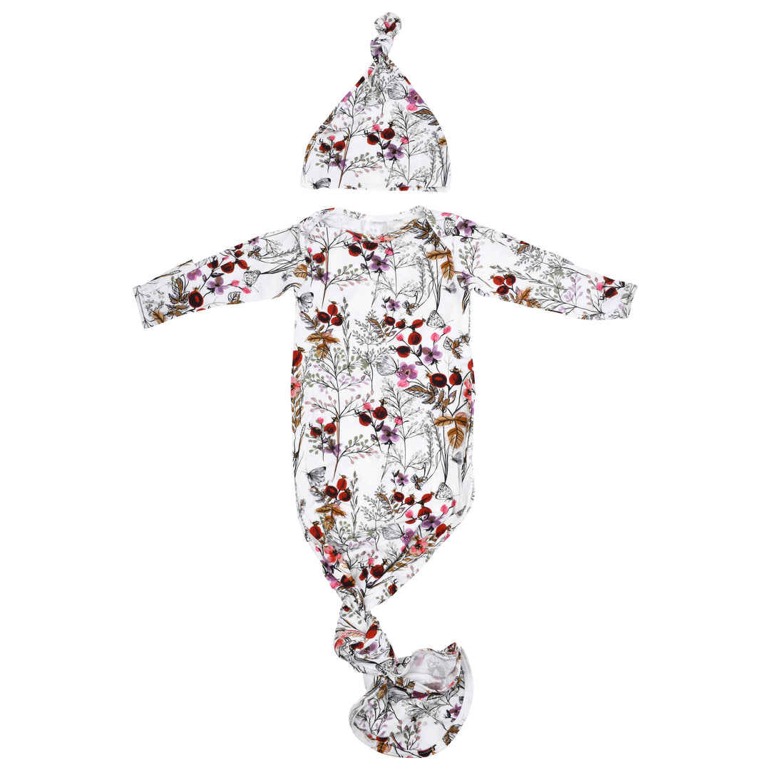 Bamboo - Floral Flower Knotted Gown