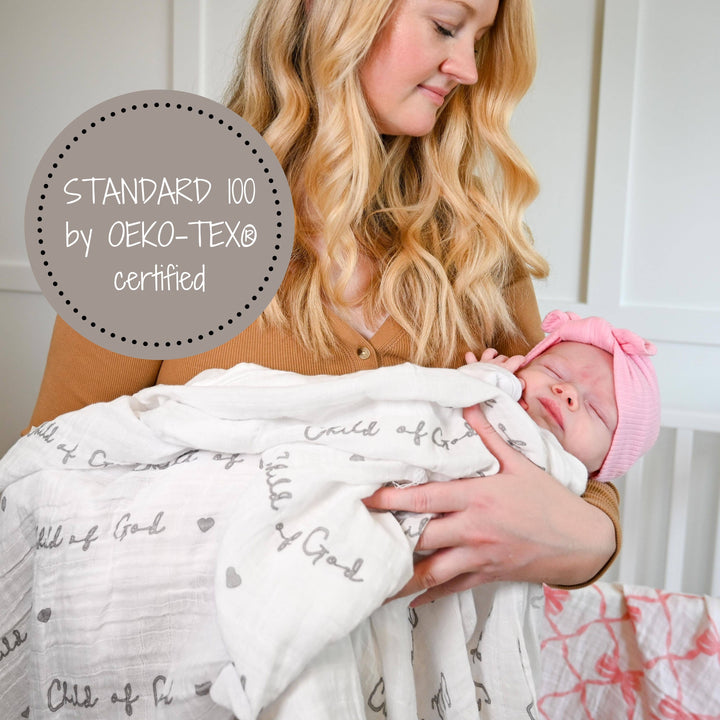 Child of God Muslin Swaddle Baby Blanket