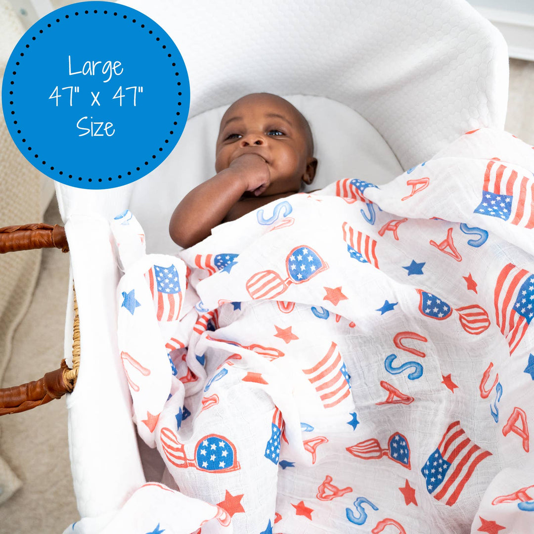 USA Muslin Swaddle Baby Blanket