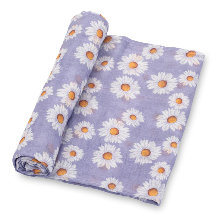 Beautiful Daisy Muslin Swaddle Baby Blanket