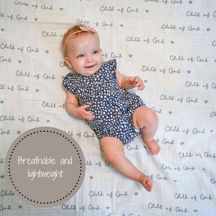 Child of God Muslin Swaddle Baby Blanket