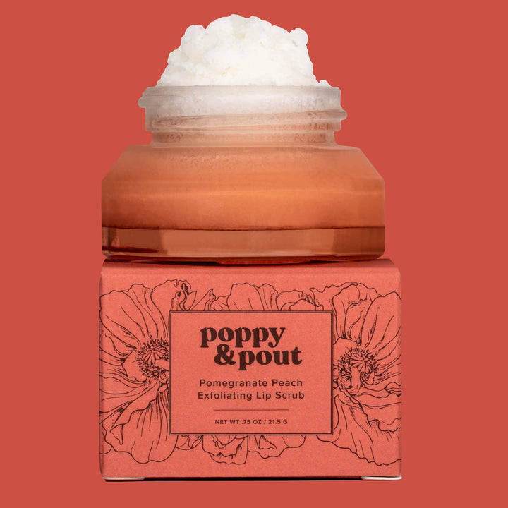 Poppy & Pout - Lip Scrub, Pomegranate Peach