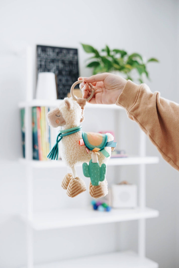 Itzy Ritzy - Itzy Friends Link & Love™ Activity Plush with Teether Toy: Llama