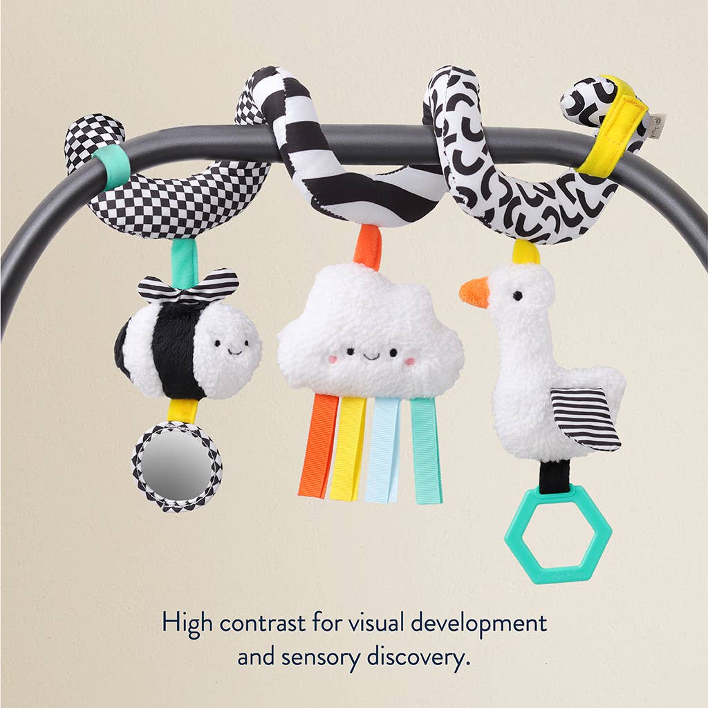 Itzy Ritzy - Itzy Bitzy Spiral Car Seat Activity Toy: Farm