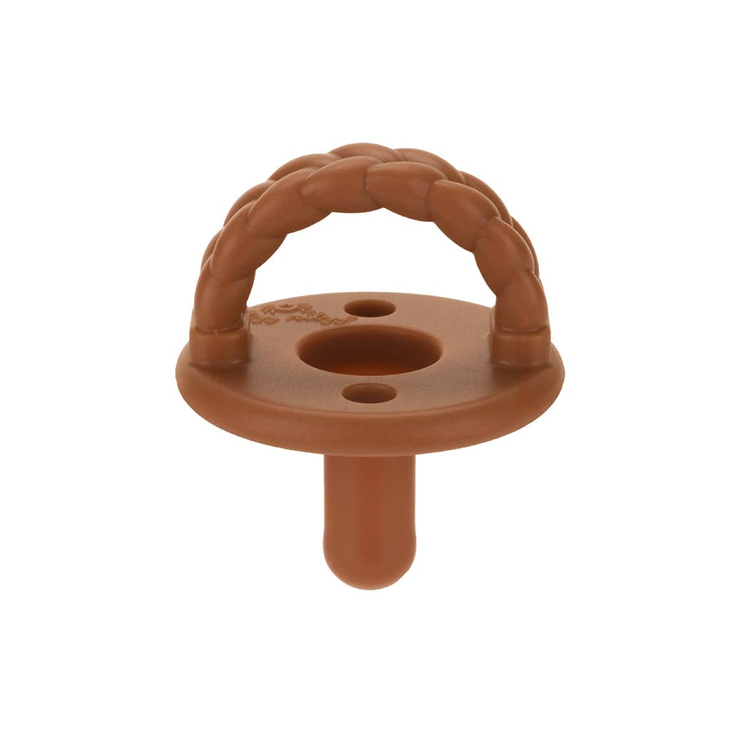 Itzy Ritzy - Sweetie Soother™ Silicone Pacifier Set of 3 Coffee & Cream: Coffee & Cream