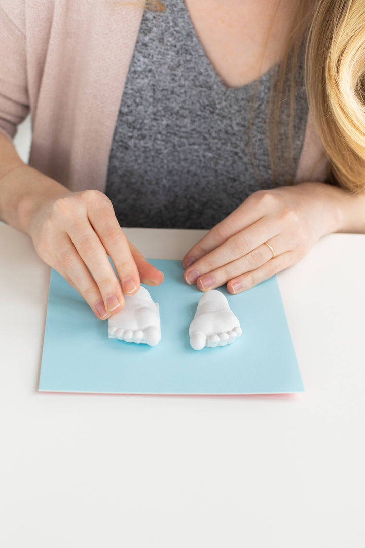 3D Baby Hand or Foot Print Frame and Impression Kit