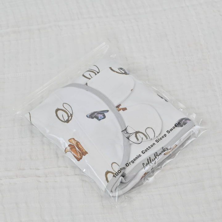 Life Is Better In Boots Baby Sleep Swaddle Organic Cotton: