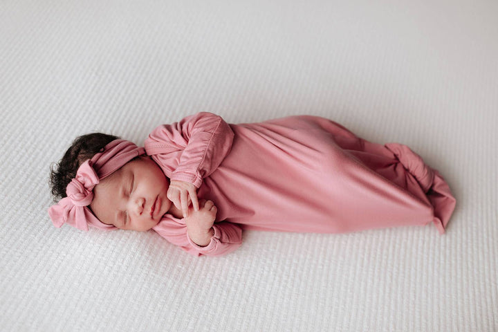 Bamboo Rose Petal PInk Knotted Gown