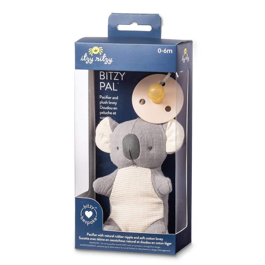 Itzy Ritzy - *NEW OPTIONS* Bitzy Pal Natural Rubber Pacifier & Plush: Bunny