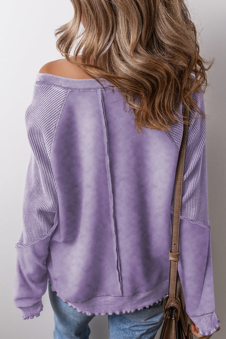 Light Purple Mineral Washed Sweatshirt